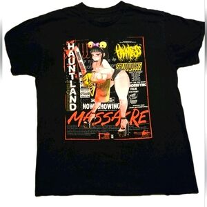 Hauntless Chainsaw Girl Black Graphic T-Shirt with Anime Design